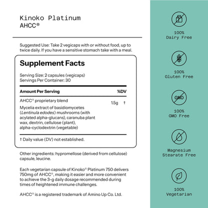 JEMEND® AHCC® - Kinoko® Platinum